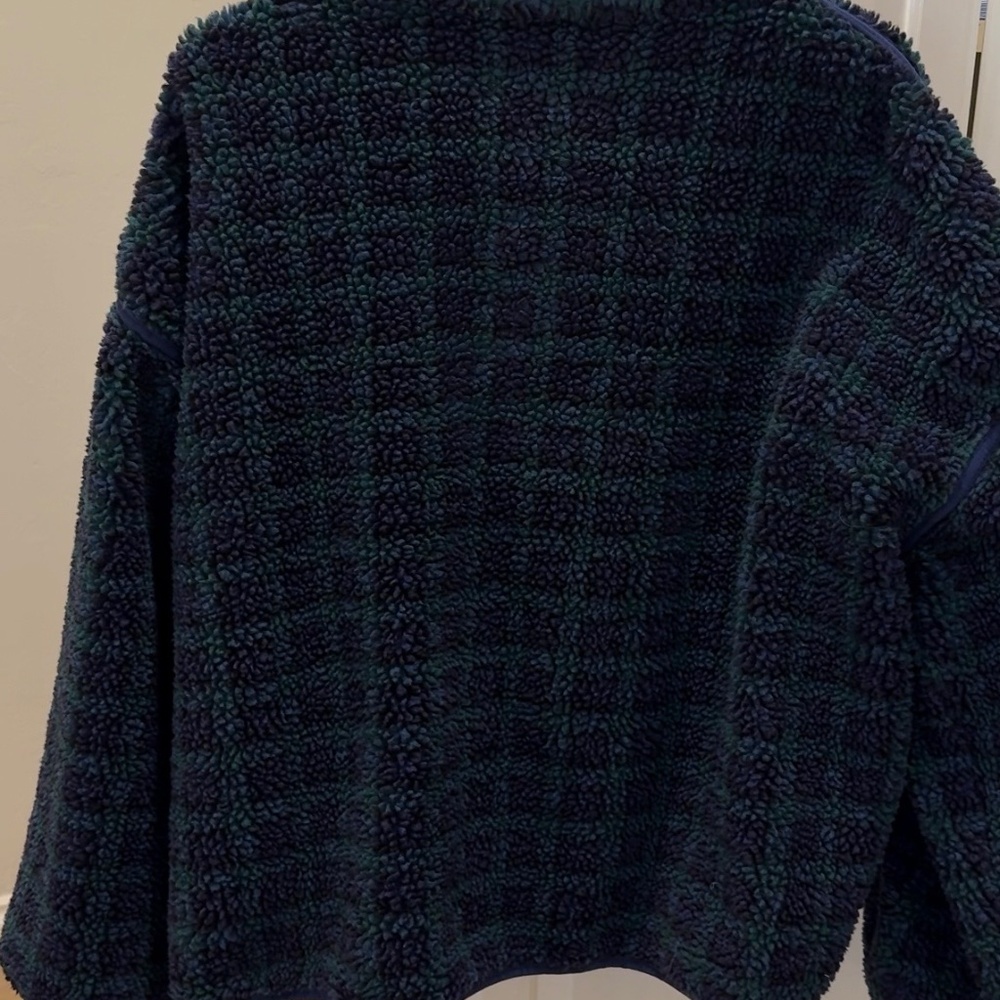 Eleven Eleven Plaid Fleece Pullover in Large - SOLD OUT ONLINE - Picture 2 of 5